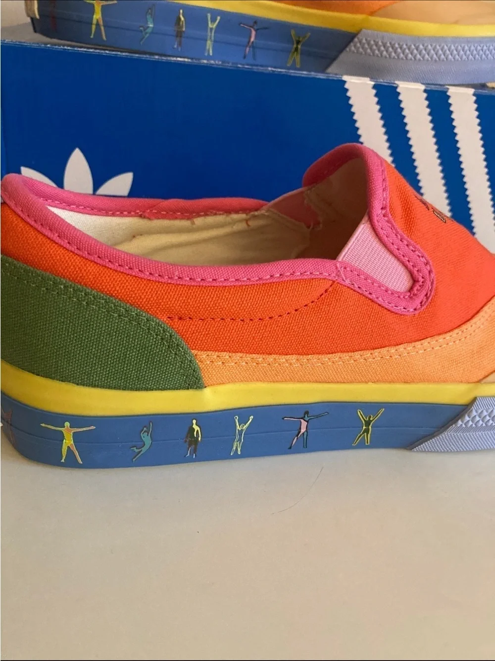 New limited edition adidas slip on 9.5 women